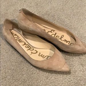 8.5 wide Sam Edelman tan flats